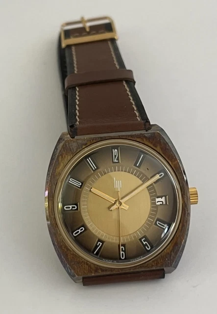 Omega DeVille Montre de ville en plaqué or à mouvement quartz