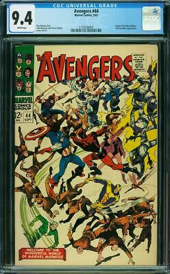 Avengers #44 CGC 9.4 Marvel 1967 Origin of Black Widow! Key Silver! RARE! L11 cm