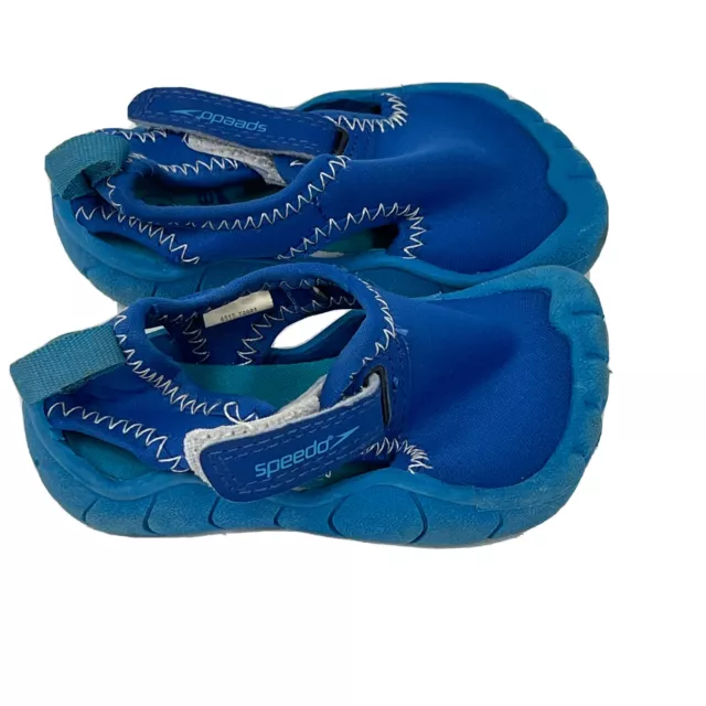 Speedo Hybrid Toddler Water Shoes Blue Size Small 5/6 Kids Youth