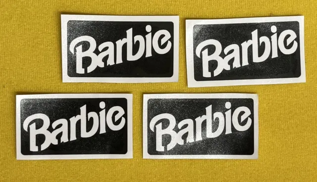 20x Barbie Inspired Type Glitter Tattoo Stencils