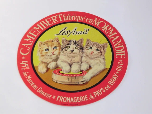 étiquette de fromage camembert LES AMIS Fromagerie du Pays de Bray