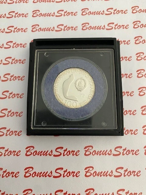 Yugoslavia, 1978, 100 Dinara, Mediterranean Games In Split, Silver Coin