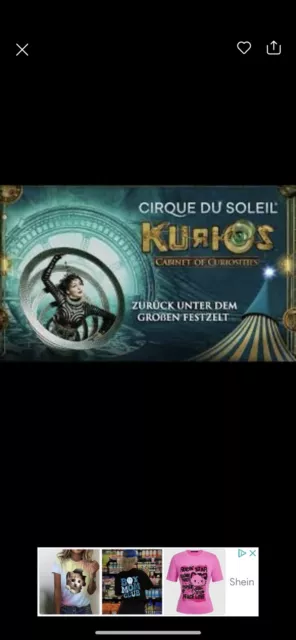2 cirque du soleil tickets