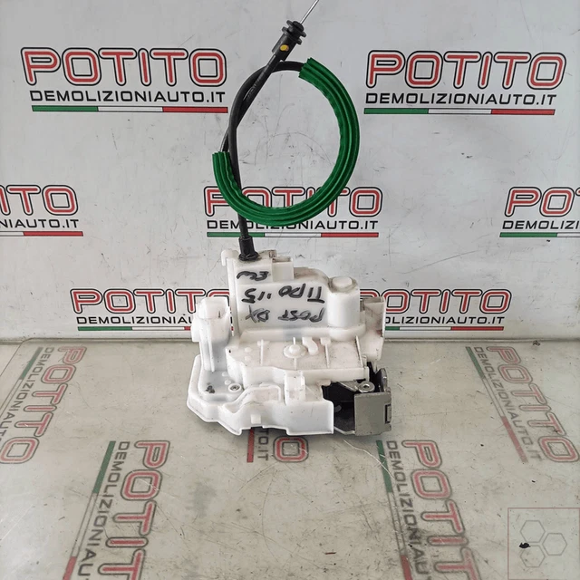 SERRATURA PORTA FIAT PANDA 312 DAL 2012 PER CHIAVE PIATTA NOTTOLINO CILINDRETTO