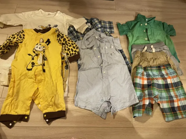 Baby Boys Clothing Lot/set Of 8 Size 09-12 M Shorts Shirt  Bodysuits
