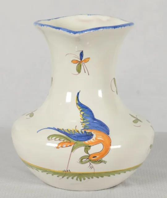 Moustiers Saint Remy France Faience Pottery Hand Painted Pitcher