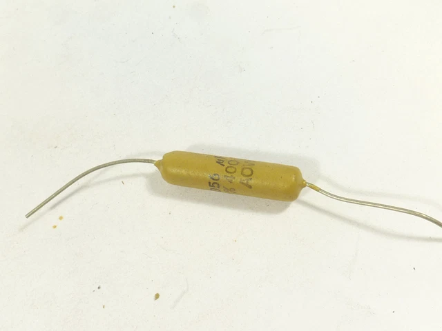 5 Condensatori Mullard Tropical Fish 0.33uF 100V Per Chitarra E Audio (330nF)