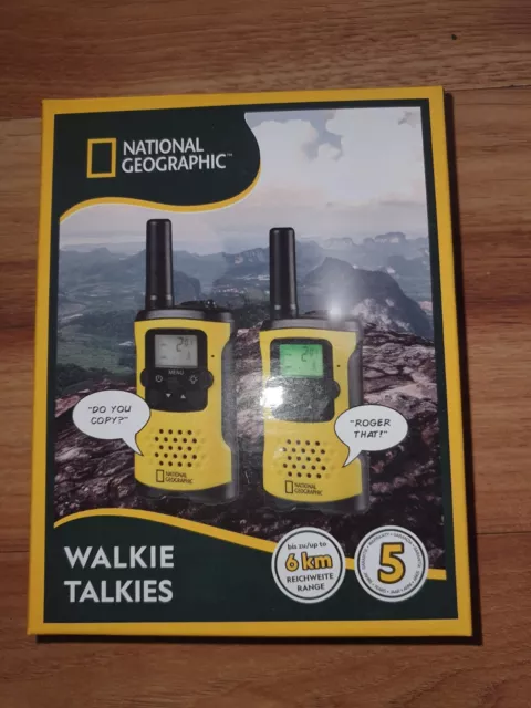 National Geographic FM Walkie Talkie - 2 Wege - bis zu 6 km Reichweite - 8 Kanal Radio