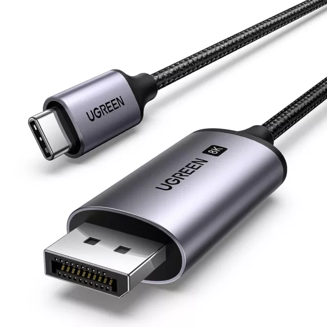 UGREEN 2m USB C to DisplayPort Cable [8K@60Hz, 4K@240Hz] DP1.4, USBC-Thunderbolt