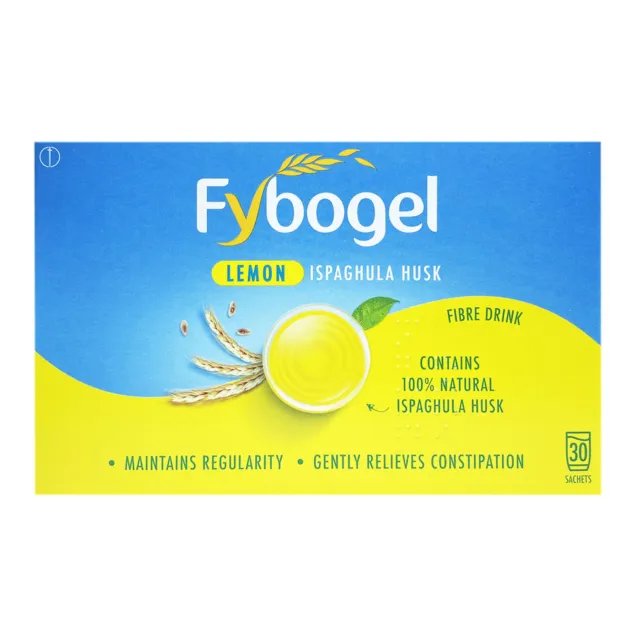 Fybogel Lemon Ispaghula Husk Natural Fibre Drink - 30 Sachets