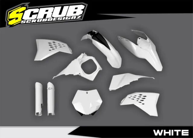 Plastics Kit +Airbox KTM SX SX-F 2007 2008 2009 2010 125 144 150 250 450 White