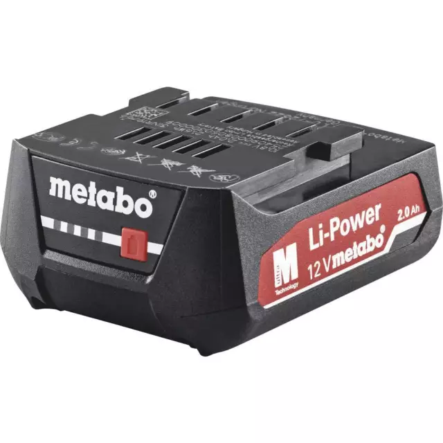 Metabo 625406000 Batterie pour outil 12 V 2.0 Ah Li-Ion