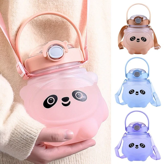 Taza abdominal Kawaii botella de agua botella de bebida para niños oso lindo