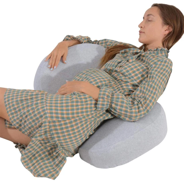 Side Sleeper C Shaped Pregnancy Pillow,Double Wedge for Body, Belly...