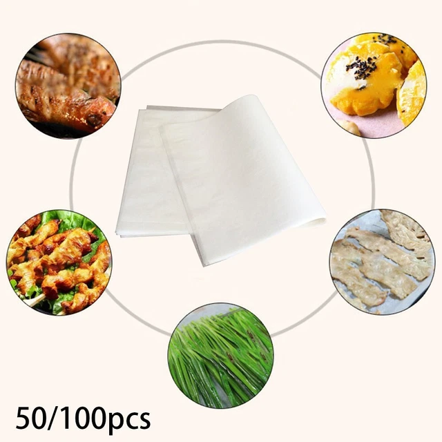 Lot De 50 Doublures En Papier Pour Friteuse À Air Ninja Double/Tour