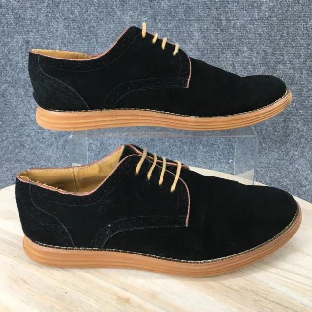 ROCKPORT SHOES MENS 47 Casual Oxford Lace Up Black Suede Low Top Closed ...