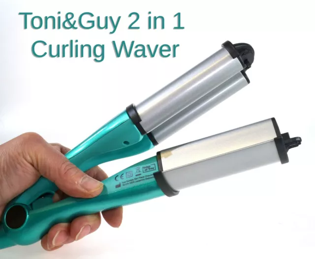 TONI GUY 2 in 1 Curling Waver TGIR1936UKE Curling Iron Wand Waves Curls 22.99 PicClick UK