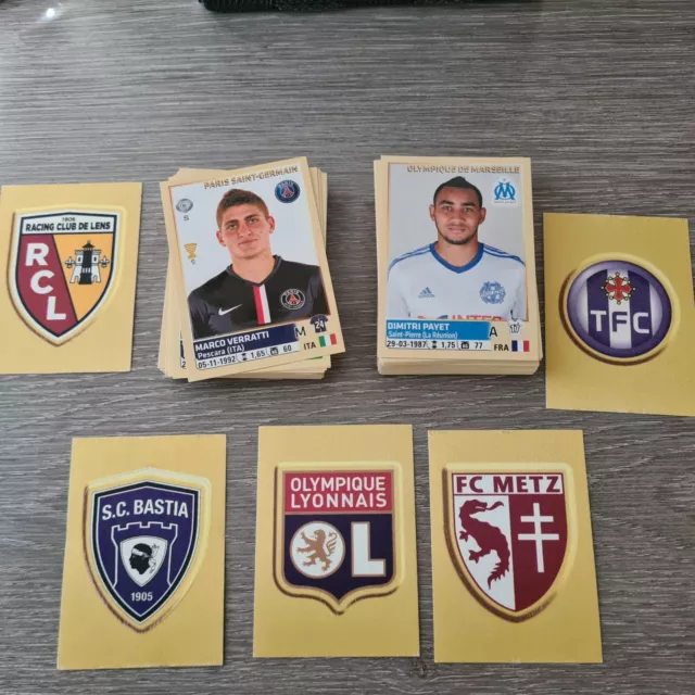 Lot 180 Stickers Panini Foot Championnat  Sans Doubles New Mint