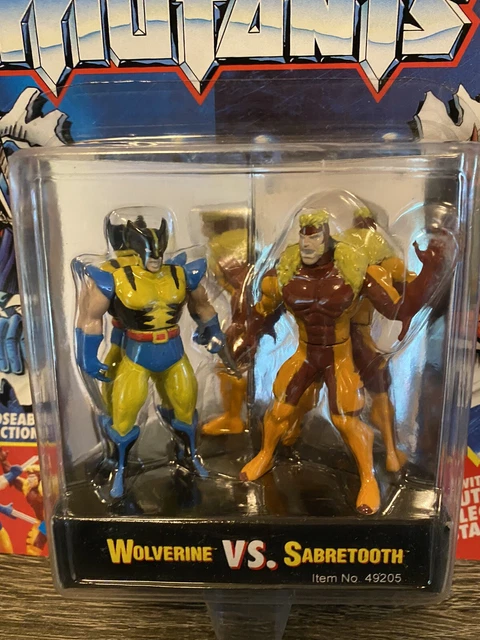 Marvel Comics X-Men Steel Mutants Die Cast WOLVERINE vs. SABRETOOTH 1994 NEW!! 2