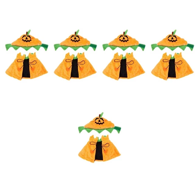 5 Sätze entzückender Hunde Cloak Hat Kit Halloween Party Haustier -Haustier