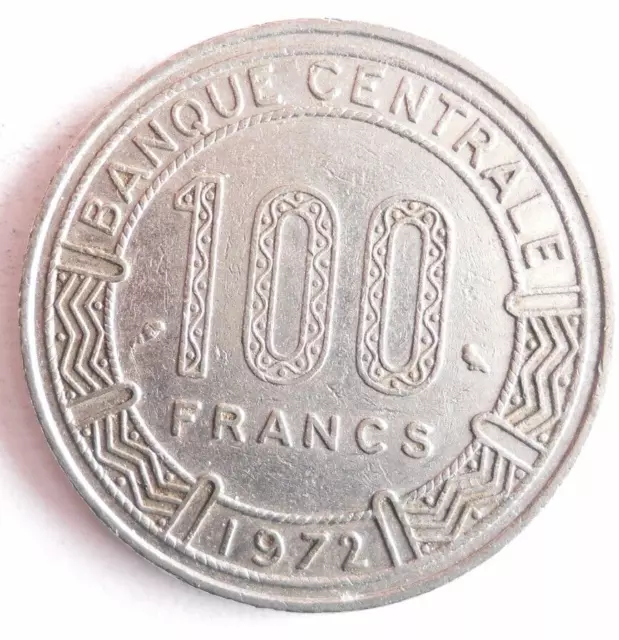 1972 CAMEROON 100 FRANCS - Excellent Coin - FREE SHIP - Bin #341