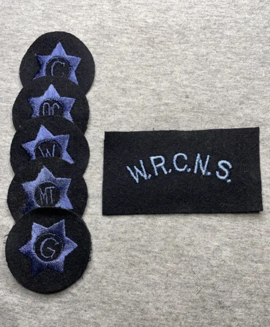 5 Wrens Star Type Naval Patches & Wrens Sf