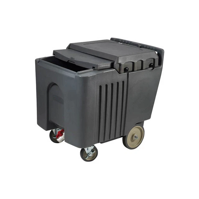 Winco IIC-29 Insulated Ice Caddy w/ Sliding Cover, 125 lb. Capacity, Polyethy...