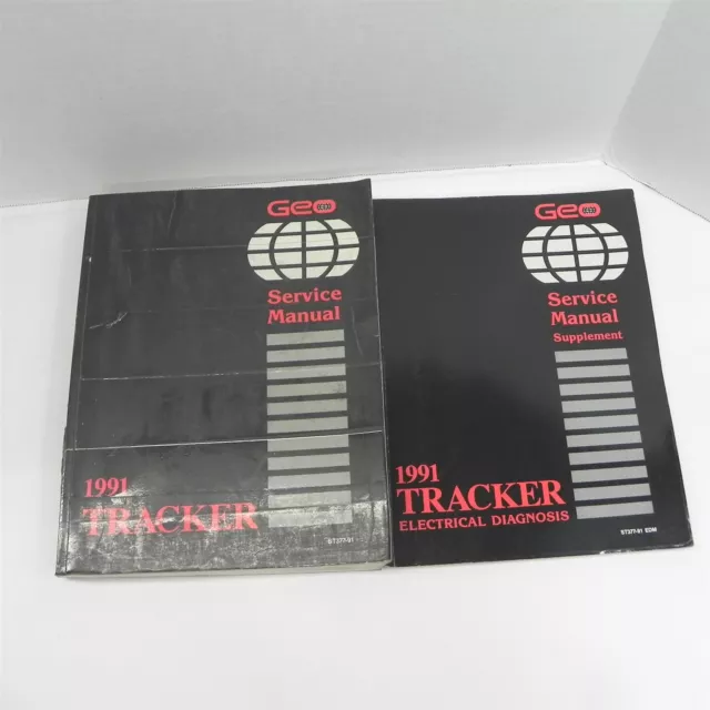 Vintage 1991 Geo Tracker Service Manual With Electronic Diagnosis Manual Repairs