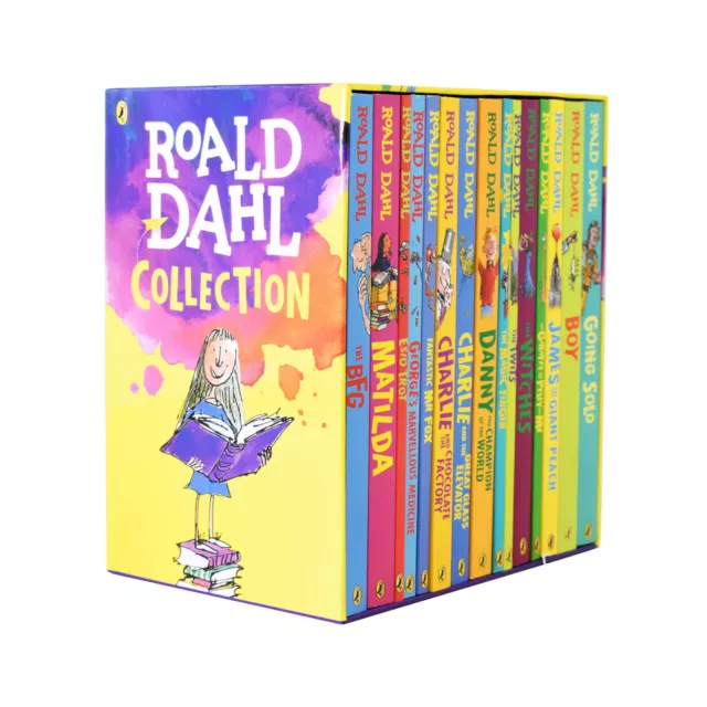 Roald Dahl Children Collection Gift Pack Box Set 15 Books - Ages 7-9 - Paperback