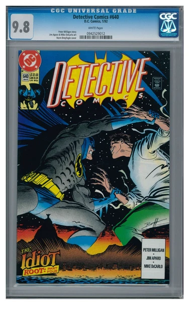 Detective Comics #640 (1992) DC Comics CGC 9.8 White Pages ZZ344