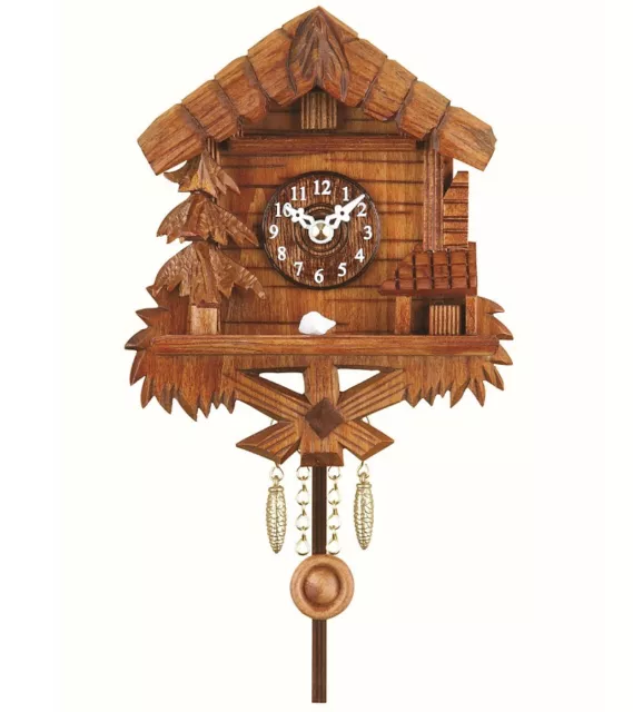 Kuckulino Black Forest Clock with quartz movement and cuckoo ch.. TU 2029 PQ NEW