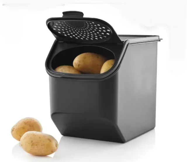 NEW Tupperware Potato Storage Black Modular Smart Mates 5qt Container