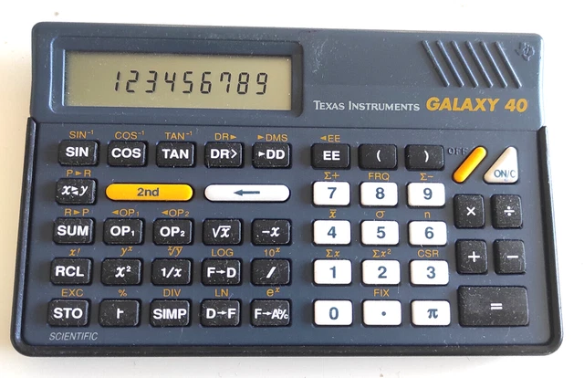 CALCULATRICE TEXAS INSTRUMENTS Galaxy 67 TI-67 avec notice et boite VINTAGE rare EUR 59,90 - FR