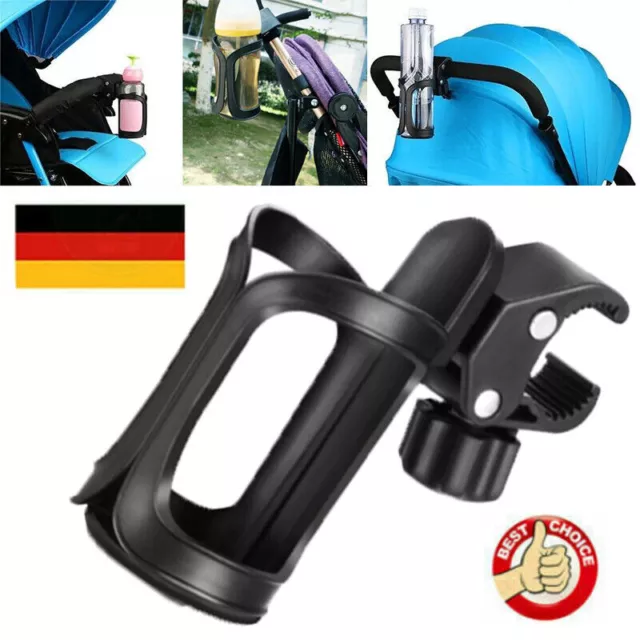 EINSTELLBAR BECHERHALTER FLASCHENHALTER für Rollator Rollstuhl Kinderwagen  EUR 7,89 - PicClick DE