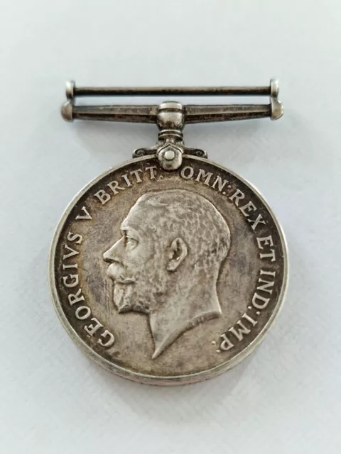 Ww1 British Silver War Medal. 14409  Pte. F. Morris  Oxf. & Bucks. L. I.