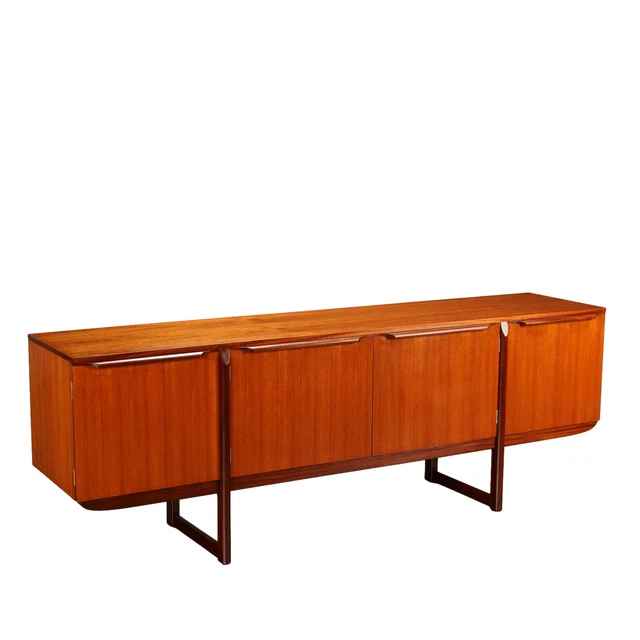 Sideboard Vintage Inglese Anni 60 - Impiallacciatura Legno Teak Ante battenti