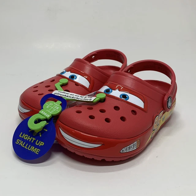 LIGHTING MCQUEEN CROCS Kids Size 13c 209381610 Disney Pixars Cars Pre