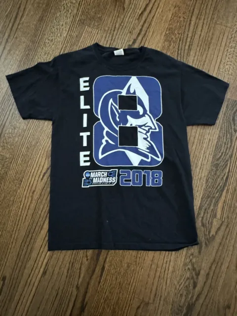 DUKE BLUE DEVILS Elite 8 Shirt Med 2018 Rare $18.00 - PicClick
