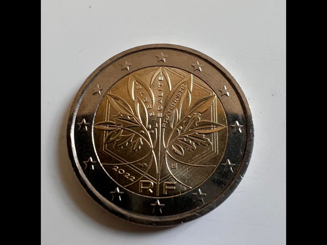 Piece 2 Euro 2022 Liberte Egalite Fraternite