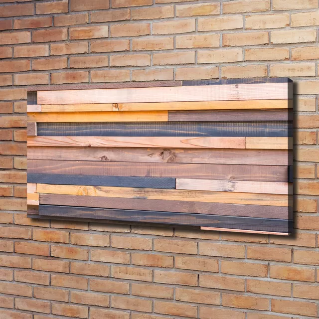 Cuadros Modernos Sobre Lienzo Para el Salón 120x60 Pared de madera