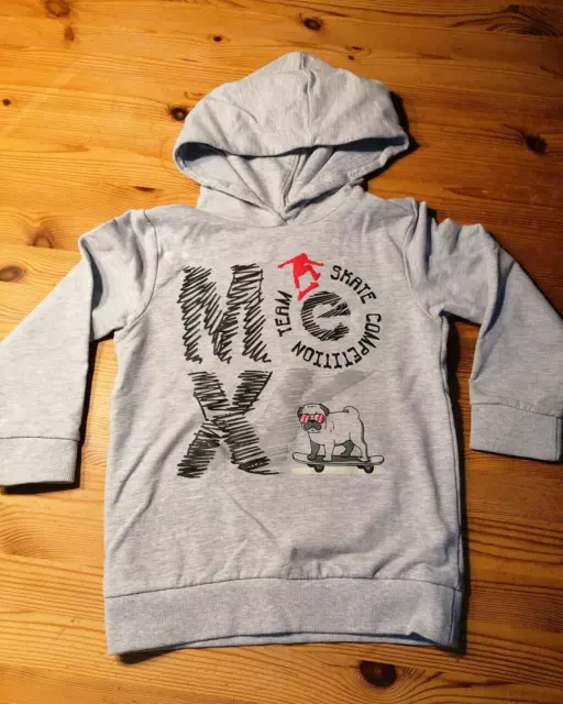 schöner Kinder Pulli Sweatshirt Hoodie Skater von Mexx  Gr. 110 / 116  Neuwertig