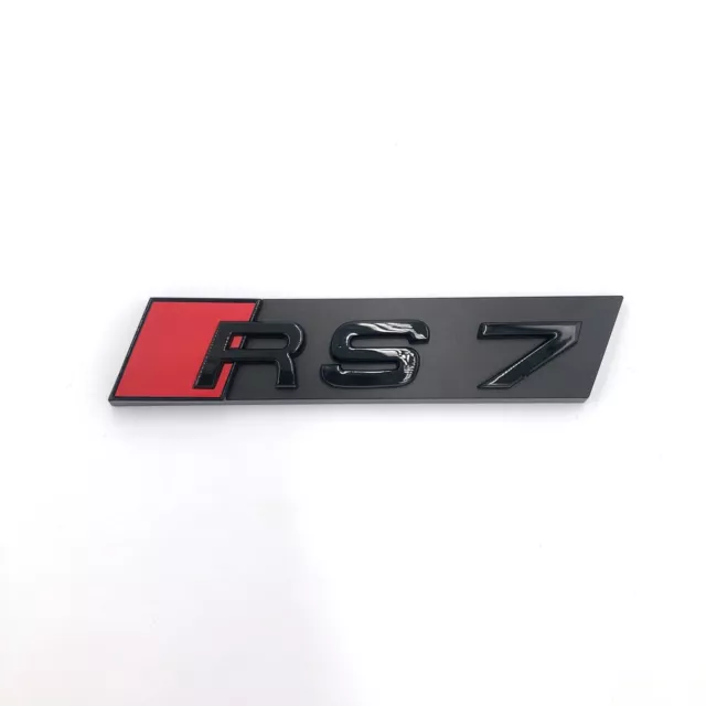 Für Wabennetz Audi RS7 OEM Emblem Style Frontgrill schwarz RS7 Abzeichen Logo