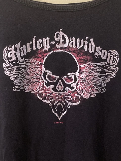 Vintage Harley Davidson Womens Tank Top Shirt Mechanicsburg PA Appalachian Large