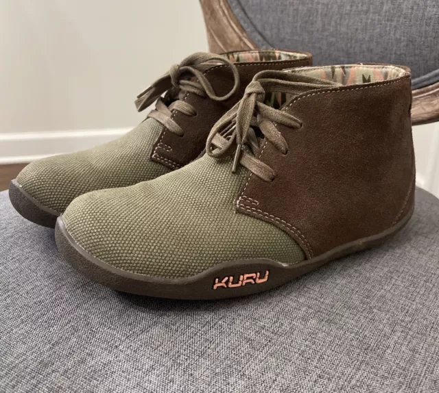 KURU AALTO CHUKKA Womens 9.5 Suede Green Brown Hiking Casual Shoes 83.85 PicClick CA