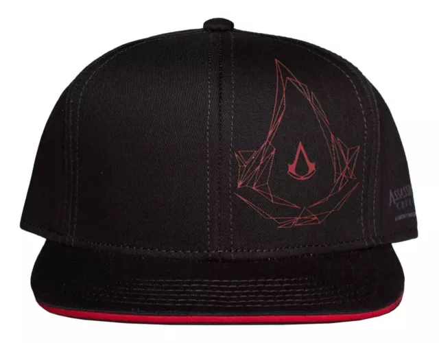 Assassins Creed Baseball Cap Side Logo Nue offiziell Schwarz Snapback Size One