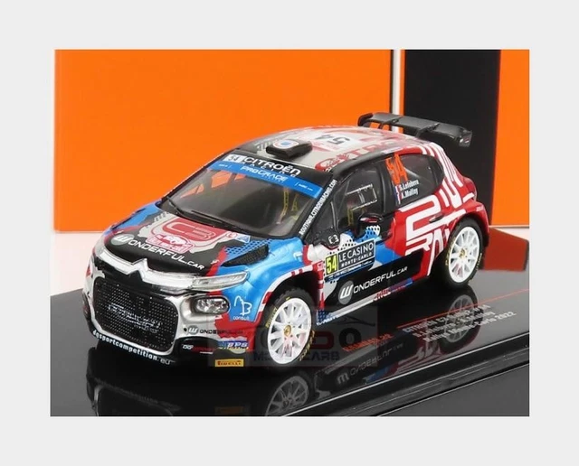 1/43 Citroën C3 Rally2 #24 Rallye Ypres 2022 Lefebvre IXO Models RAM877