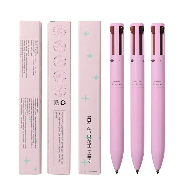 Seidenraupen Stift Lip Liner Stift Augenbrauen verstärker 4 In 1 Eyeliner