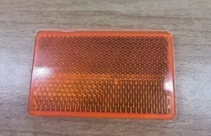 REFLECTOR (2-Pk) CARAVAN/TRUCK/TRAILER - AMBER-70x40mm - Oblong Self Adhesive