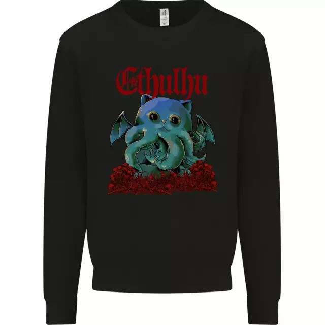 Cathulhu Funny Cat Cthulhu Parody Kraken Mens Sweatshirt Jumper
