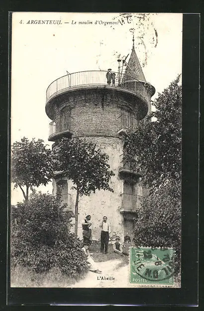 CPA Argenteuil, Le moulin d´Orgemont 1922